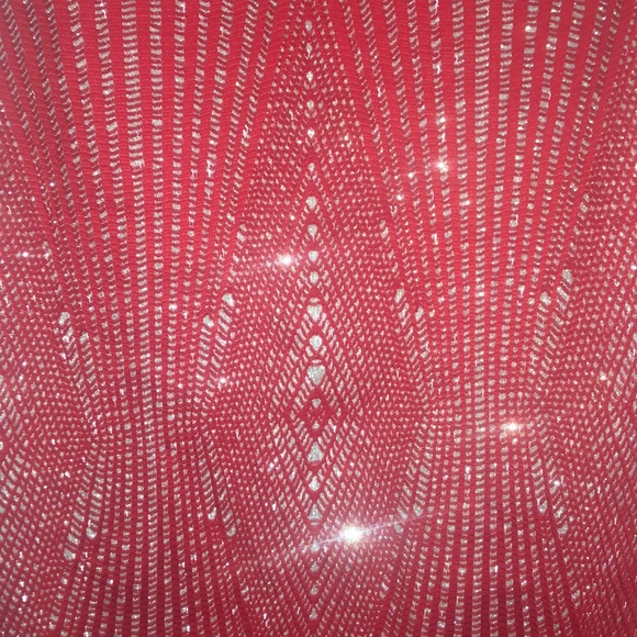 Red and silver bodycon dress - Picture 3 of 3